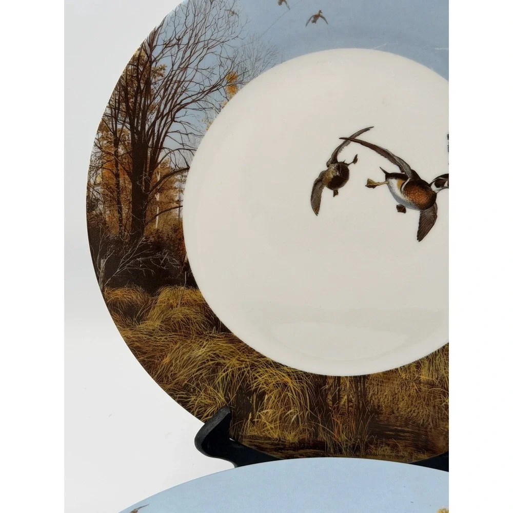 Ducks Unlimited Dinner Plates Duck Hunting 10-1/2